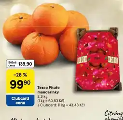 Tesco Pitufo mandarinky nabídka