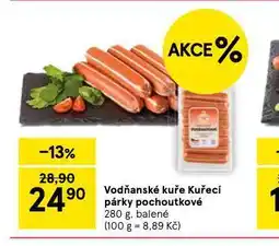 Tesco Kuřecí párky pochoutkové nabídka