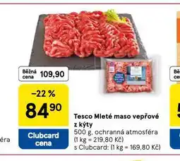 Tesco Mleté maso vepřové z kýty nabídka