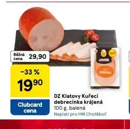 Tesco Kuřecí debrecínka krájená nabídka