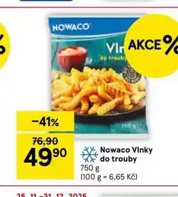Tesco Nowaco vlnky do trouby nabídka