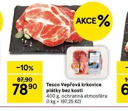 Tesco Vepřová krkovice bez kosti - plátky nabídka