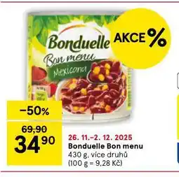 Tesco Bonduelle bon menu nabídka