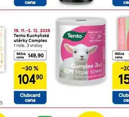 Tesco Tento kuchyňské utěrky nabídka