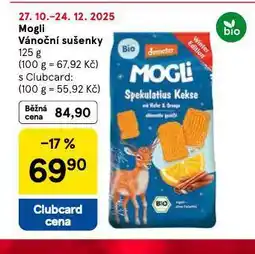 Tesco Mogii vánoční sušenky nabídka