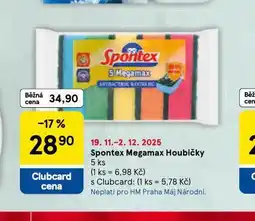Tesco Spontex megamax houbička nabídka