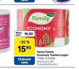 Tesco Tento family toaletní papír nabídka