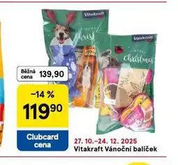 Tesco Vitakraft vánoční balíček pro kočky nabídka