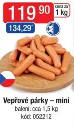 Qanto Vepřové párky - mini nabídka