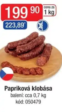 Qanto Papriková klobása nabídka