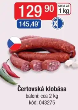 Qanto Čertovská klobása nabídka