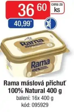Qanto Rama máslová příchuť 100% Natural nabídka