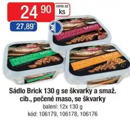 Qanto Sádlo Brick se škvarky a smaž. cib., pečené maso, se škvarky nabídka