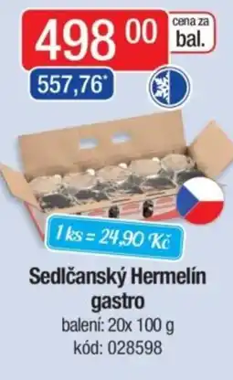 Qanto Sedlčanský Hermelín gastro nabídka