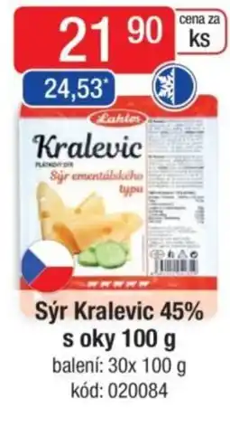 Qanto Laktos Sýr Kralevic 45% s oky nabídka