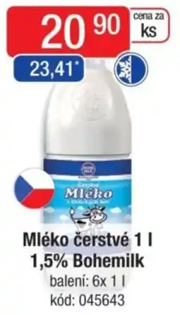 Qanto Mléko čerstvé 1,5% Bohemilk nabídka