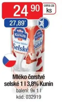 Qanto Mléko čerstvé selské 3,8% Kunín nabídka