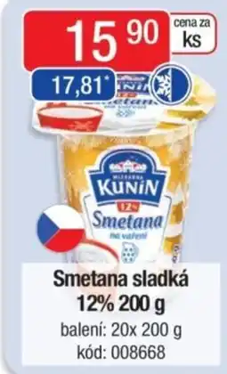 Qanto Smetana sladká 12% nabídka