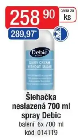 Qanto Šlehačka neslazená spray Debic nabídka