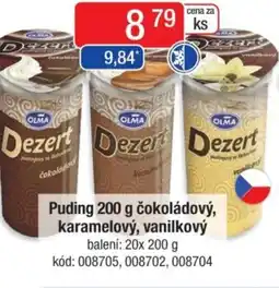 Qanto Puding čokoládový, karamelový, vanilkový nabídka