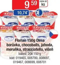 Qanto Florian Olma Fe borůvka, chocoballs, jahoda, meruňka, stracciatella, višeň nabídka