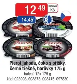 Qanto Pierot jahoda, čoko s oříšky, černé třešně, borůvky nabídka