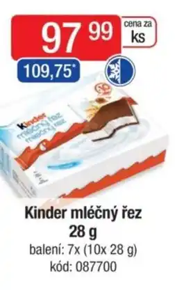 Qanto Kinder mléčný řez nabídka