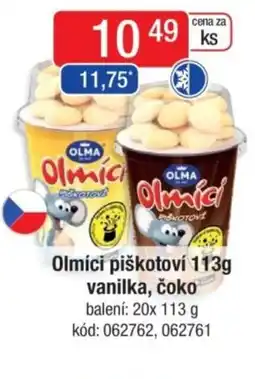 Qanto Olmíci piškotoví vanilka, čoko nabídka