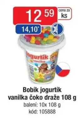 Qanto Bobík jogurtík vanilka čoko draže nabídka