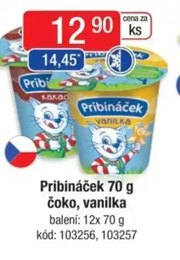 Qanto Pribináček čoko, vanilka nabídka