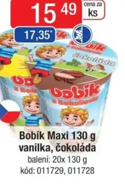 Qanto Bobík Maxi vanilka, čokoláda nabídka