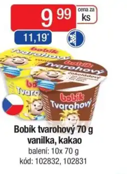 Qanto Bobík tvarohový vanilka, kakao nabídka