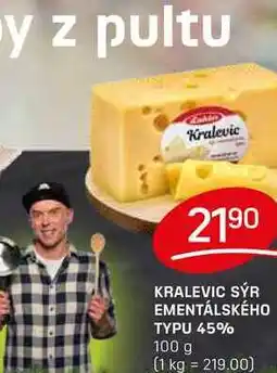 Flop KRALEVIC SÝR EMENTÁLSKÉHO TYPU 45% 100 g nabídka