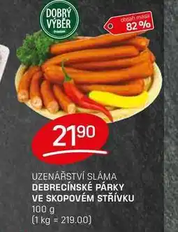 Flop DEBRECÍNSKÉ PÁRKY VE SKOPOVÉM STŘÍVKU 100 g nabídka