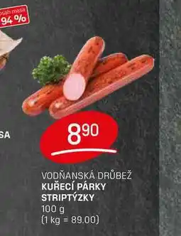 Flop KUŘECÍ PÁRKY STRIPTÝZKY 100 g nabídka