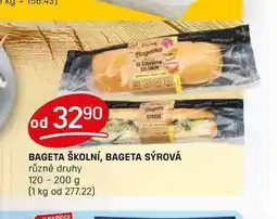 Flop BAGETA ŠKOLNÍ, BAGETA SÝROVÁ různé druhy 120 - 200 g nabídka