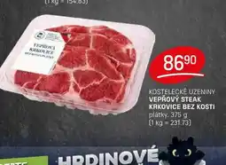 Flop VEPŘOVÝ STEAK KRKOVICE BEZ KOSTI plátky, 375 g nabídka