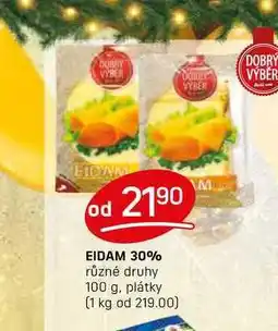 Flop EIDAM 30% různé druhy 100 g, plátky nabídka