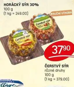 Flop ČERSTVÝ SÝR různé druhy 100 g nabídka