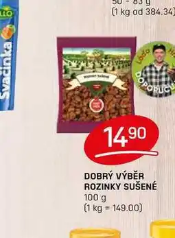 Flop DOBRÝ VÝBĚR ROZINKY SUŠENÉ 100 g nabídka