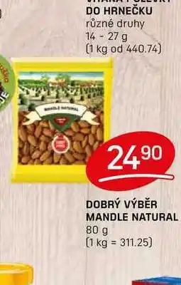 Flop DOBRÝ VÝBĚR MANDLE NATURAL 80 g nabídka