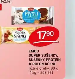 Flop EMCO SUPER SUŠENKY, SUŠENKY PROTEIN A POLOMÁČENÉ různé druhy, 60 g nabídka