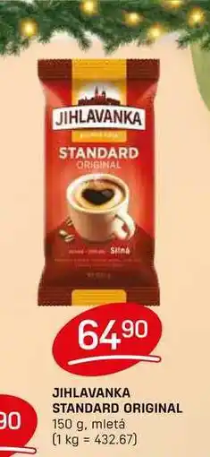 Flop JIHLAVANKA STANDARD ORIGINAL 150 g, mletá nabídka