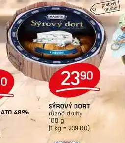 Flop SÝROVÝ DORT různé druhy 100 g nabídka