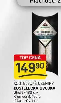 Flop KOSTELECKÁ DVOJKA Uherák 180 g + Křemešník 180 g nabídka
