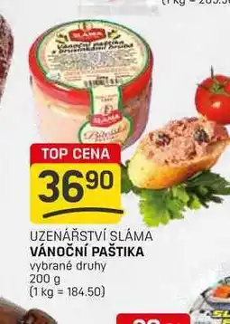 Flop VÁNOČNÍ PAŠTIKA vybrané druhy 200 g nabídka