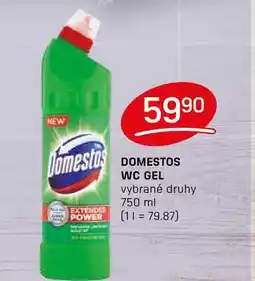 Flop DOMESTOS WC GEL vybrané druhy 750 ml nabídka