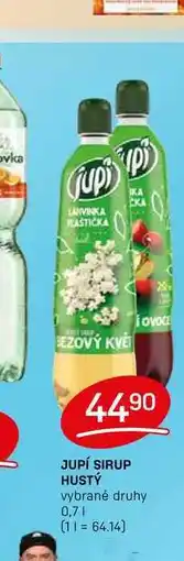 Flop JUPÍ SIRUP HUSTÝ vybrané druhy 0,7l nabídka