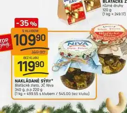 Flop NAKLÁDANÉ SÝRY* Blaťácké zlato, Jč Niva 340 g. p.p 220 g nabídka