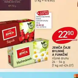 Flop JEMČA ČAJE BYLINNÉ A FUNKČNÍ různé druhy 24-54 g nabídka